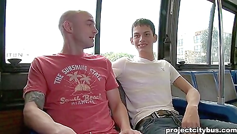Brunette with a round ass enjoys her boyfriend on a bus
