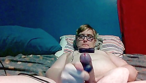 Brunette masturbates with a vibrator in this fetish video