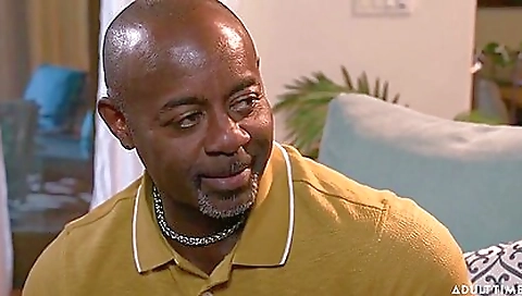 Interracial porn video with black man and a white girl