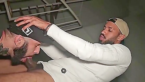 Big cock blowjob with the amateur blonde in white shorts