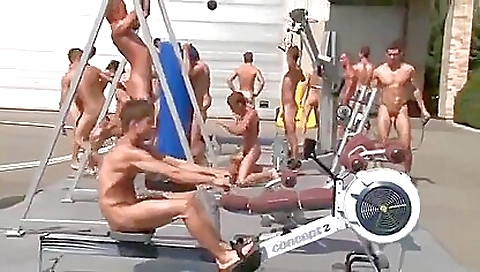 Hot group sex scene with a sexy brunette with a tattoo