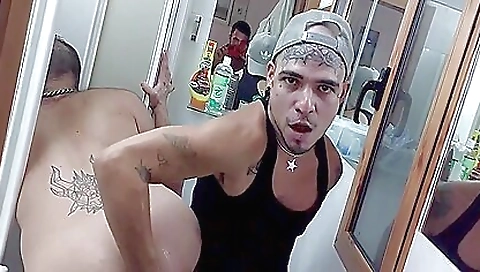 Big cock tattooed girl fisted and got facial from him