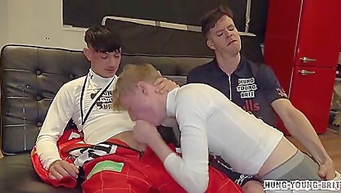 Karting Kunts Racing Chav Lads! Cute 18yo Raw Group Cum Fuck